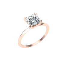 Load image into Gallery viewer, The River - Double Claw Asscher Ring