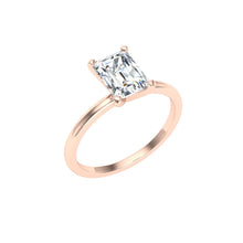 Load image into Gallery viewer, The Natalie - Emerald Solitaire Ring