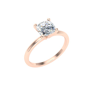 The Brooklyn- Cushion Solitaire Ring