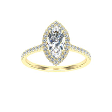 Load image into Gallery viewer, The Jacqueline - Marquise Cut Halo Ring