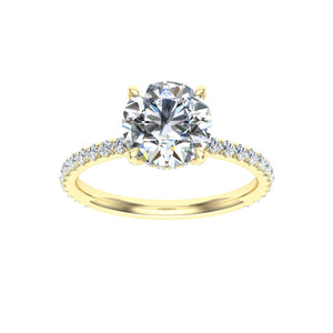 The Chae - Round Cut Hidden Halo Ring