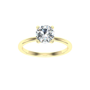 The Kennedy- Round Solitaire Ring