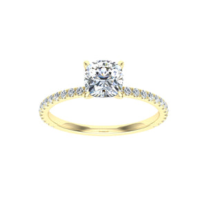 The Magnolia - Cushion Cut Solitaire Ring