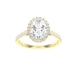 The Krista - Oval Cut Halo Ring