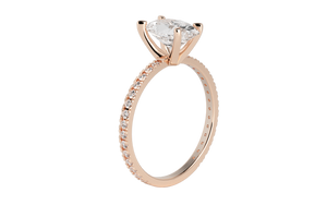 The Eliana - 1CT Oval Pave Ring