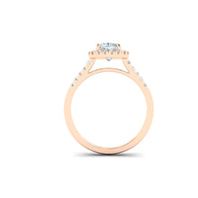 Load image into Gallery viewer, The Gigi - Cushion Cut Half Eternity Pavé Ring
