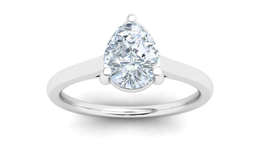 The Claire - Pear Solitaire Ring