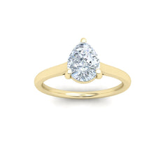 Load image into Gallery viewer, The Claire - Pear Solitaire Ring