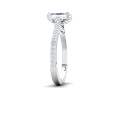 Load image into Gallery viewer, The Tanu - Radiant Cut Micro Pavé Ring