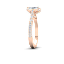 Load image into Gallery viewer, The Tanu - Radiant Cut Micro Pavé Ring