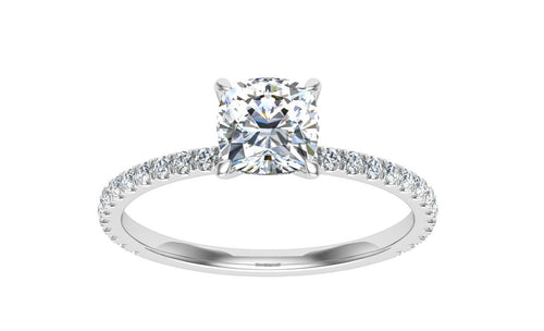 The Magnolia - Cushion Cut Solitaire Ring