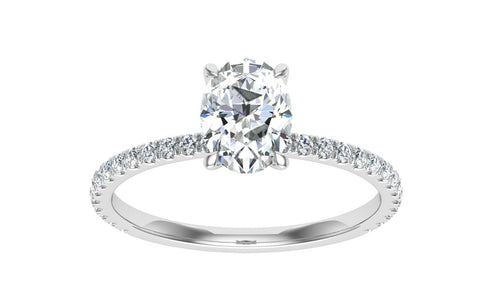 The Izabella - Oval Cut Solitaire Ring