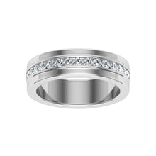 Load image into Gallery viewer, The Peter - Half Eternity Pavé Band