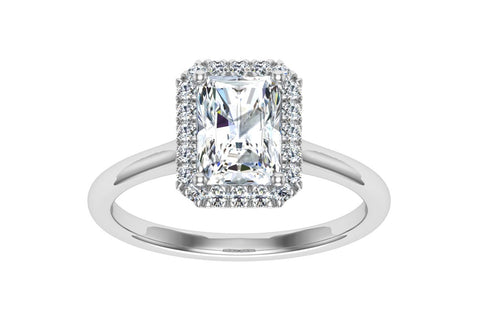 The Shelby - Radiant Cut Halo Ring