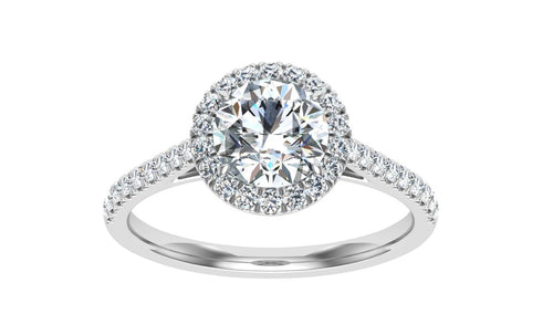 The Juliette - Round Cut Halo Ring