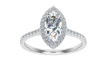 Load image into Gallery viewer, The Jacqueline - Marquise Cut Halo Ring