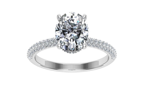 The Harlow - Round Cut Micro Pavé Ring