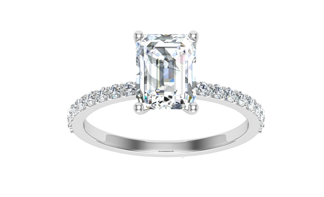 The Scarlett - Emerald Cut Ring
