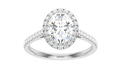 The Krista - Oval Cut Halo Ring