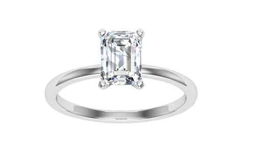 The Natalie - Emerald Solitaire Ring