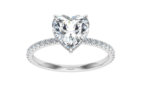 The Aspen - Sweetheart Hidden Halo Ring