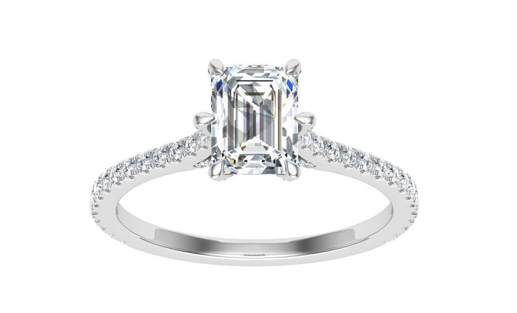 The Rachel -  Emerald Cut Ring