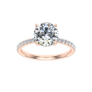 The Chae - Round Cut Hidden Halo Ring