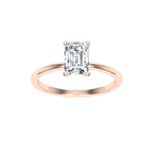The Natalie - Emerald Solitaire Ring