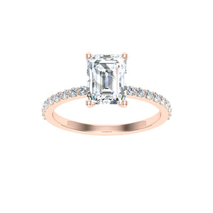 The Scarlett - Emerald Cut Ring