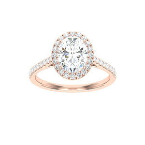 The Krista - Oval Cut Halo Ring