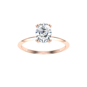 The Gemma - Double Claw Oval Ring