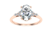 Load image into Gallery viewer, The Poppy - Oval Cut Ring