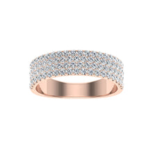 Load image into Gallery viewer, The Aubrey - 4 Row Pavé Band