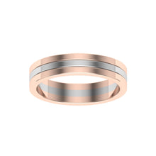 Load image into Gallery viewer, The Chan - Rose and White Gold Combination Band