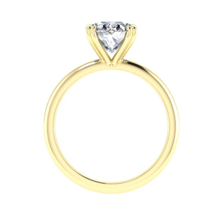 The Elora - Double Claw Oval Cut Ring