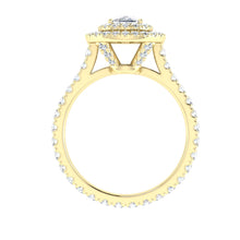 Load image into Gallery viewer, The Hailey - Elongated Cushion Cut Halo Ring