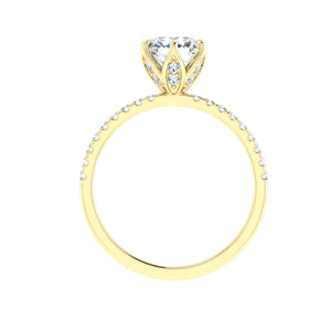 The Kelly - Round Cut Scalloped Ring