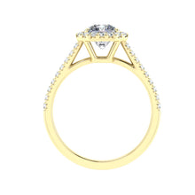 Load image into Gallery viewer, The Freya - Asscher Cut Halo Ring