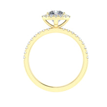 Load image into Gallery viewer, The Melody - Asscher Cut Halo Ring