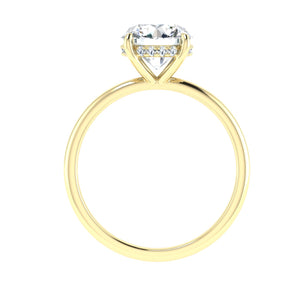 The Selina - Round Cut Hidden Halo Ring