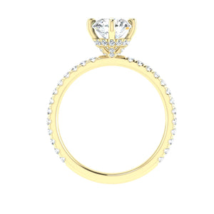 The Capri - Round Cut Compass Prong Ring