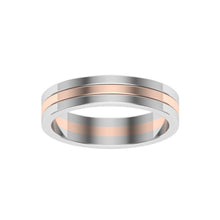 Load image into Gallery viewer, The Kyle - White and Rose Gold Combination Band