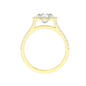The Bianca - Oval Cut Halo Ring