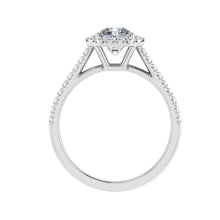 Load image into Gallery viewer, The Freya - Asscher Cut Halo Ring