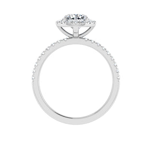 The Bailey -  Round Cut Halo Ring