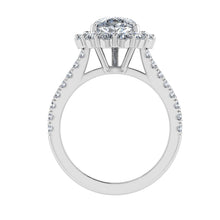 Load image into Gallery viewer, The Isla - Pear Cut Halo Ring
