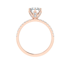 Load image into Gallery viewer, The Kelly - Round Cut Scalloped Ring