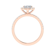 Load image into Gallery viewer, The Summer - Oval Cut Halo Ring