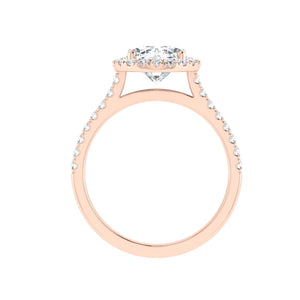 The Bianca - Oval Cut Halo Ring