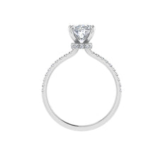 Load image into Gallery viewer, The Heaven - Oval Cut Hidden Halo Ring
